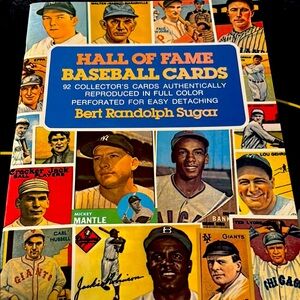 Hall of Fame Baseball Cards Book